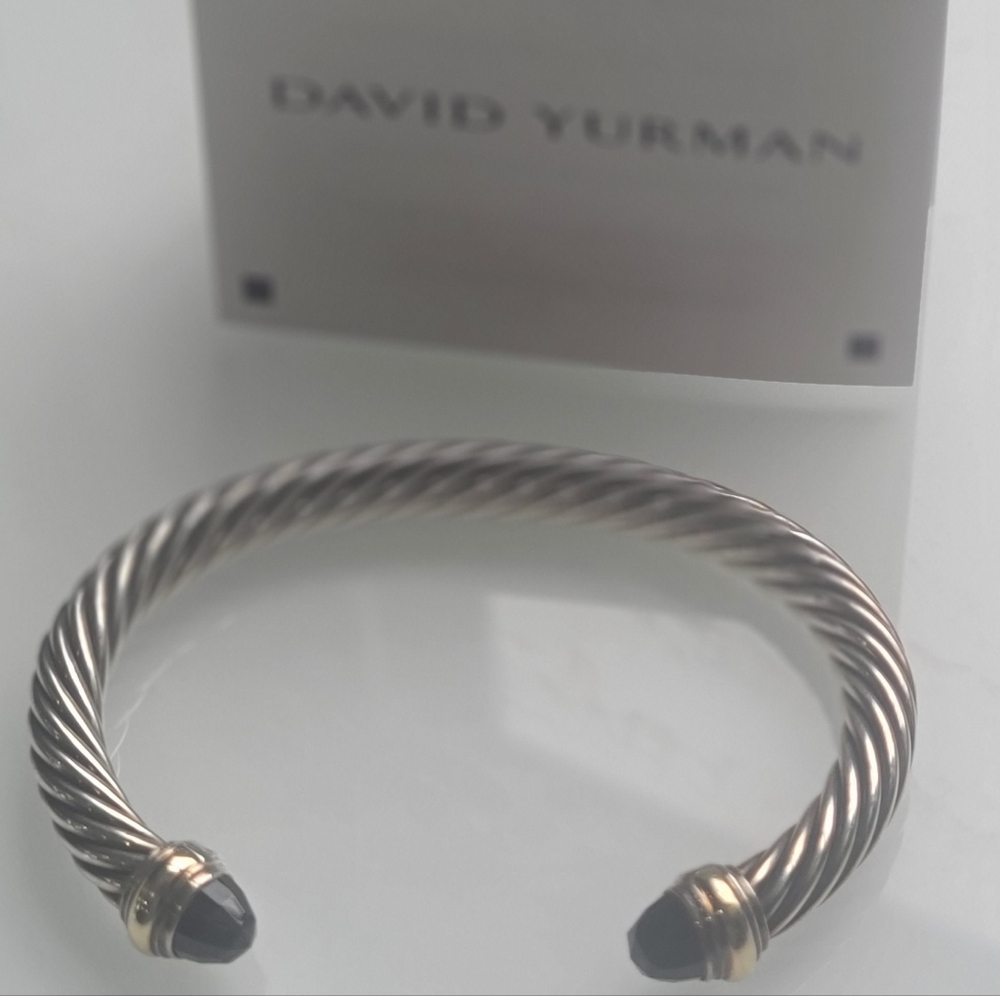 David Yurman 7mm black onyx bracelet (large)